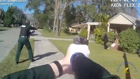 Bodycam footage of cops shooting a man after he charged at them with a knife