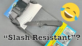 [1281] My EDC Knife vs. “Slash Resistant” Portable Safe