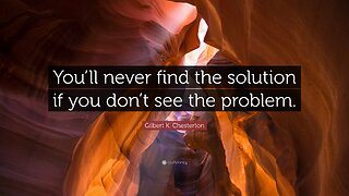 The Problems Are Never Solved Is Because We Don't Have The Hard Conversations About Them