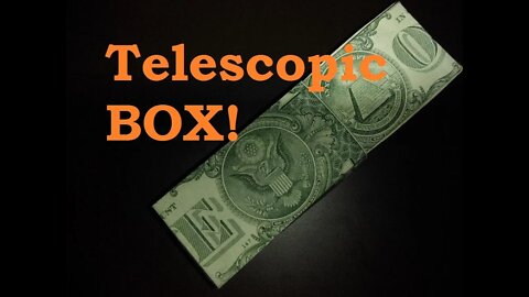 Origami Tutorial | Telescopic Money Origami Box | Locking Gift Box | Dollar Design © #DrPhu