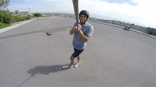 Skating Big Hilld in San Clemente @55mph