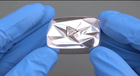 Casting REAL Diamond YouTube Play Button
