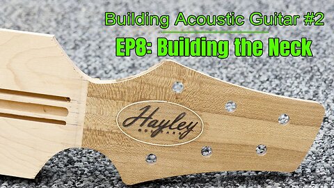 Making a Maple Scarf Joint Neck for my Acoustic Guitar | Building an Acoustic Guitar