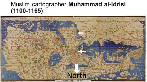 Muslim MAP places location of earlier Mecca at the center of the known world!