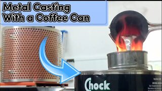 Metal Casting Using a Coffee Can - Styrofoam Metal Casting