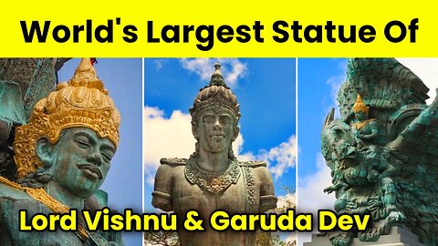 The world's largest statue of Garuda Vishnu Kencana is located in Bali Indonesia