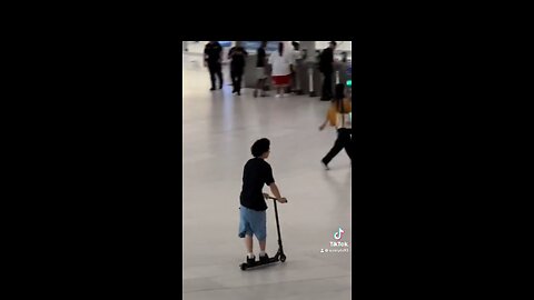 Bro insane with the scooter