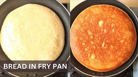 HOW TO MAKE BREAD IN FRY PAN | EGGLESS & WITHOUT OVEN | SOFT BREAD IN FRY PAN / ASMR