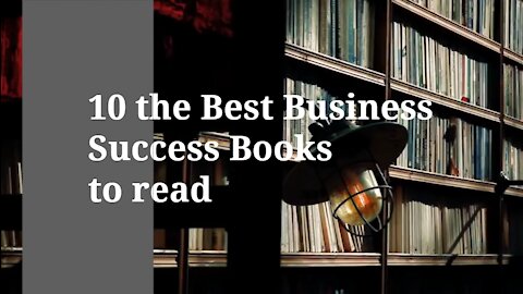 10 Best Successful Business Books to read