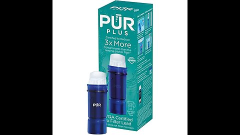 PUR PLUS Water Pitcher Replacement Filter with Lead Reduction (4 Pack), Blue – Compatible with...