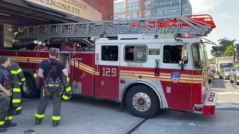 FDNY Spare Ladder 129 Returning to Quarters