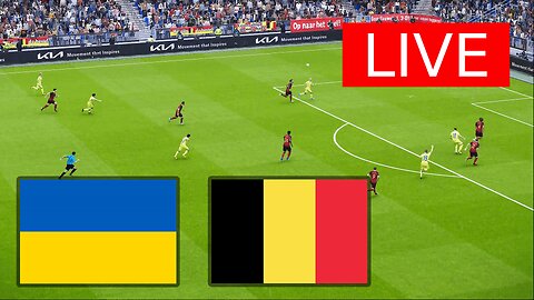 🔴 Ukraine vs Belgium | UEFA EURO 2024 | Live Match Simulation 🔴