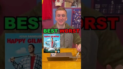 Best and Worst! Adam Sandler Movies! #fyp #adamsandler #rating #movietok #comedy