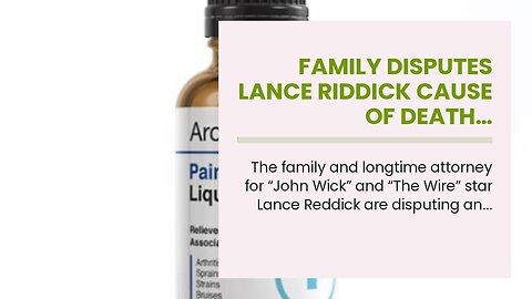 Family disputes Lance Riddick cause of death…