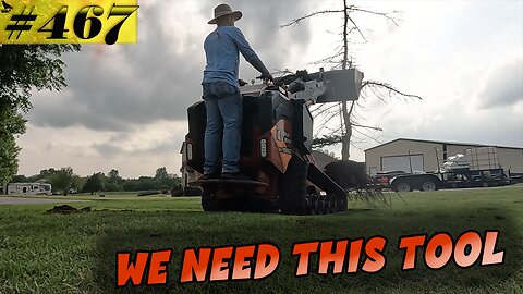Pulling out trees with the Ditch Witch SK 1550. PLUS: We outrun a TORNADO!