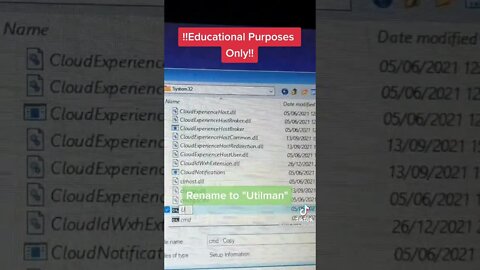 Bypass win 10 login, Education Purpose Only!