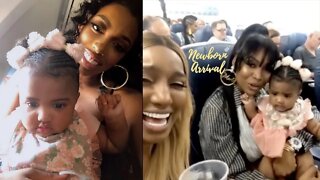 Porsha Williams Lets Daughter Pilar Sit With Marlo & Nene On Flight!