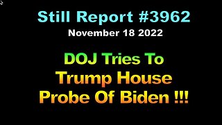 DOJ Tries to Trump House Probe of Biden !!!, 3962