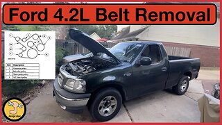 Ford 4.2L Serpentine Belt Removal 97-03