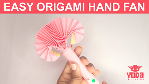 How To Make an Origami Hand Fan - Easy And Step By Step Tutorial