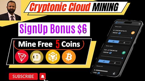 #Earn Free 6 Coins || Signup Bonus $6 || New Free Cloud Mining Website || Don't Miss |