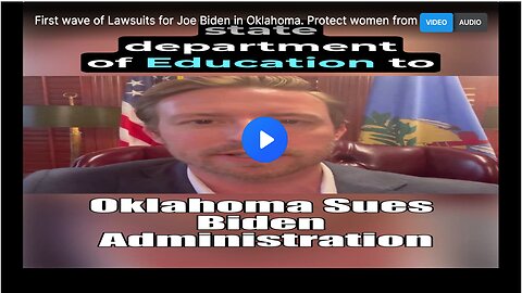 First wave of Lawsuits for Joe Biden in Oklahoma. Protect women from Title IX changes.