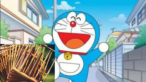 Cover lagu Doraemon dengan angklung Indonesia