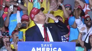 President Trump Blows A Kiss To God