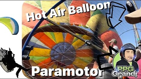 Inflating a hot air balloon with a paramotor. Is it possible?