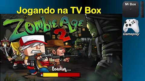 Zombie Age 2: Offline Shooting, jogando na TV Box