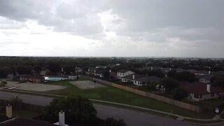 Storm Approaches Drone View