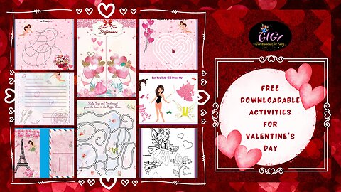 Gigi The Fairy | Free Downloadable Activities For Valentine’s Day | Chic Fairy