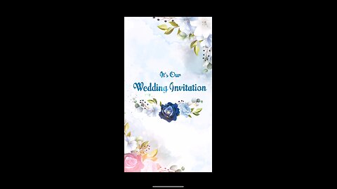 Wedding invitation video in #aftereffects