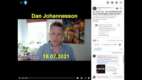 Dan Johannesson was live 9h ago. Co[Van]Vid-19 [18.07.2021]