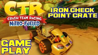 Crash Team Racing: Nitro Fueled - Iron Checkpoint Crate - PlayStation 4 Gameplay 😎Benjamillion