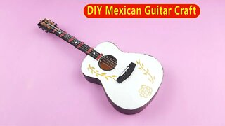 DIY Mexican Guitar Cinco De Mayo - Easy Cardboard Crafts