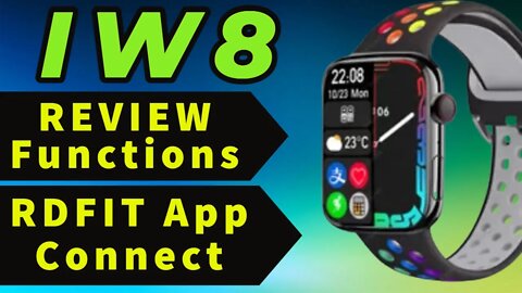 IWO IW8 Unboxing Review Relogio Inteligente Config App RDFIT smartwatch