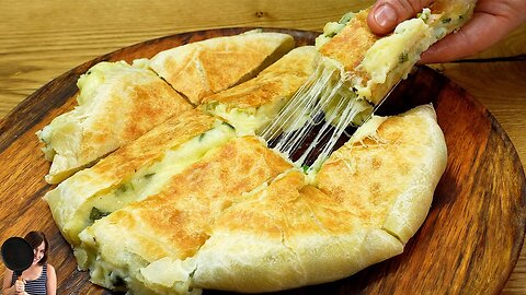 When you have 3 potatoes, make this Cheese Potato Bread. No oven, no yeast, no egg