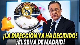 💣SALE DE MADRID💣 ¡NADIE LO ESPERABA!🔥 EL JUGADOR QUE SE IRÁ DE MADRID EN JULIO🔥- Real Madrid Hoy