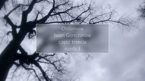 Obłomow - Iwan Gonczarow część III rozdz.3