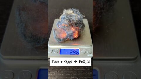 Burning Steel Wool gets Heavier!? #sciencefacts #science #chemistry #scienceismagic #scienceathome