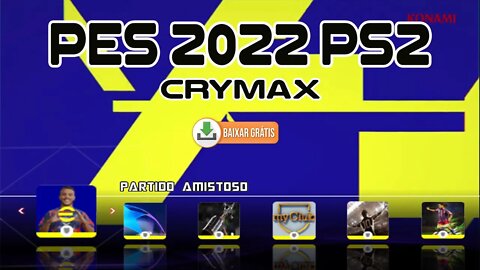 PES 2022 PS2 100% ATUALIZADO NOVEMBRO EDITOR CRYMAX