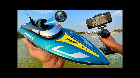 Fastest RC Boat With Wifi FPV 720p HD Camera Unboxing – JJRC Boat