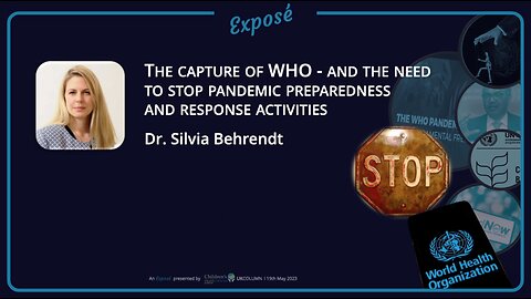 WHO whistleblower Silvia Behrendt: The proposed amendments to the International health regulations