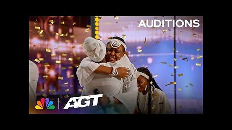 Golden Buzzer- Mzansi Youth Choir's Emotional Tribute Brings Simon To Tears - Auditions - AGT 2023