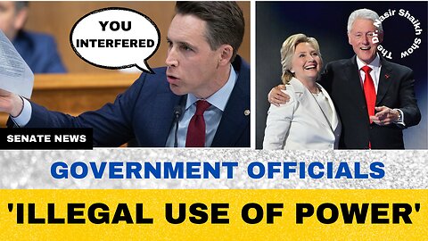 Josh Hawley Explodes: "GOVERNMENT OFFICIALS ARE INTERFERING WITH PRESIDENTIAL NOMINATIONS"