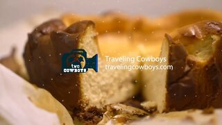 Two Cowboys is Dressing a Cheesecake from a Yoder Pellet Cooker - Part 2