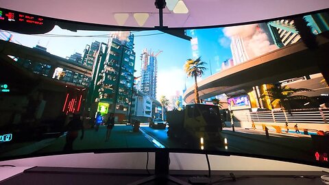 Cyberpunk 2077 BEAUTIFUL no HUD Gameplay on a LG OLED UltraWide Gaming Monitor - PC Max Settings
