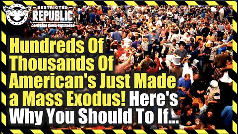 Hundreds-Of-Thousands Of American’s Just Made a Mass Exodus! Here’s Why You Should Too If…!