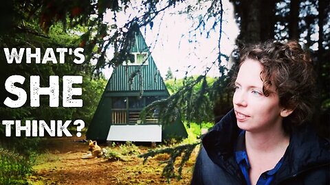 WIFE’S HONEST REACTION to the Off Grid Alaska Cabin
